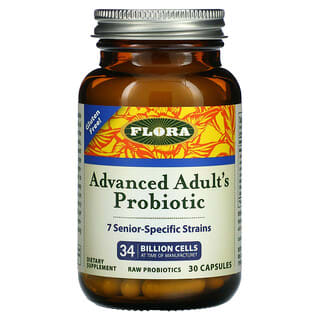 Flora, Advanced Adult's Probiotic, 34 Milliarden Zellen, 30 Kapseln