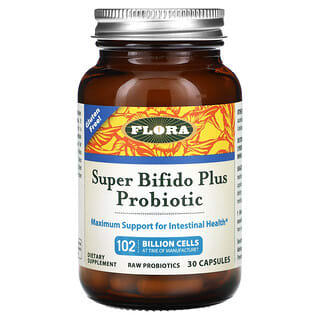 Flora, Super Bifido Plus Probiotic, 102 Billion Cells, 30 Capsules