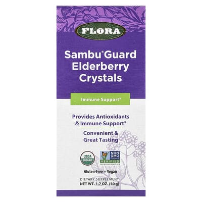 Flora, Sambu Guard Elderberry Crystals, 1.7 oz (50 g)
