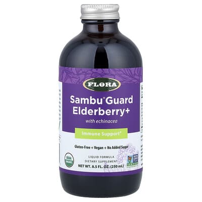 Flora, Sambu Guard® Elderberry + Echinacea, 8.5 fl oz (250 ml)