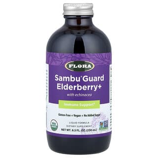 Flora, Certified Organic Elderberry+ with Echinacea, Immune Support,  8.5 fl oz (250 ml)