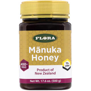 Flora, عسل المانوكا، ميثيل جليوكسال 400+، 17.6 أونصة (500 جم)