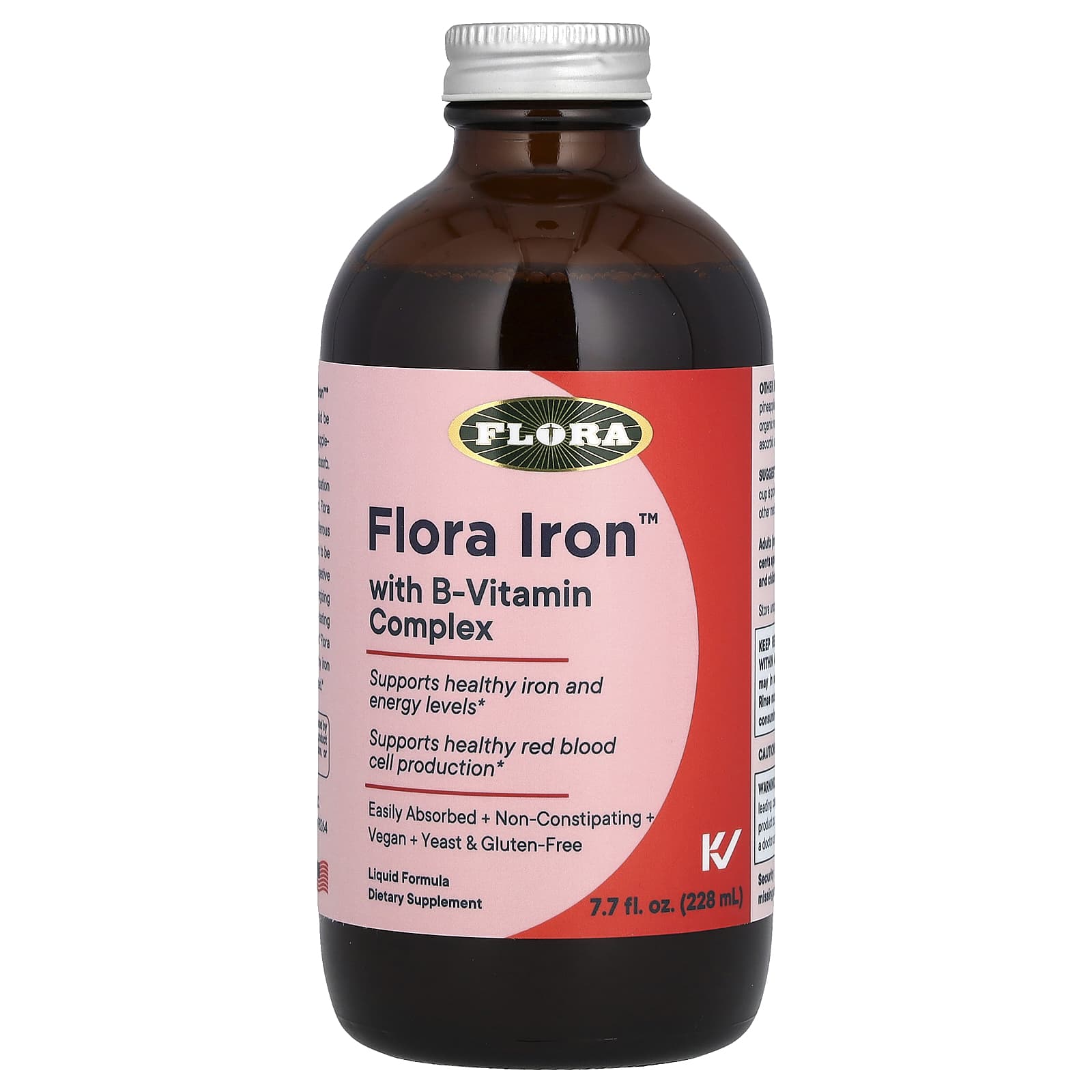 Flora, Iron with B-Vitamin Complex, 7.7 fl oz (228 ml)