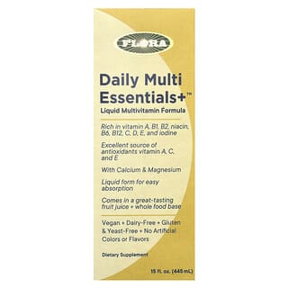 Flora, Daily Multi Essentials+, Multivitamine für jeden Tag, 445 ml (15 fl. oz.)
