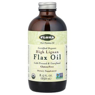 Flora (플로라), 유기농 인증 하이 리그난 아마 오일, 250ml(8.5fl oz)