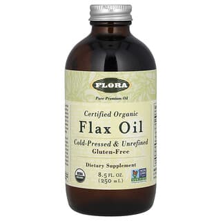 Flora, Certified Organic Flax Oil, 8.5 fl oz (250 ml)