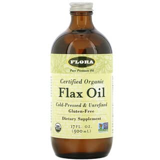 Flora, Aceite de lino orgánico certificado, 500 ml (17 oz. Líq.)