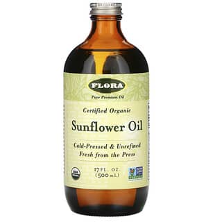 Flora, Certified Organic Sunflower Oil, 17 fl oz (500 ml)