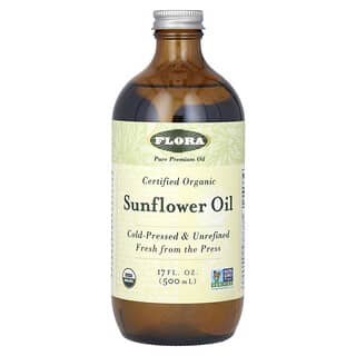 Flora, Certified Organic Sunflower Oil, 17 fl oz (500 ml)