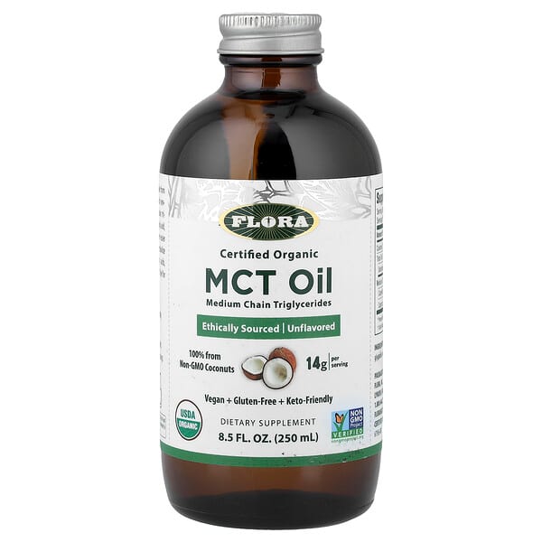 Flora, Certified Organic MCT Oil, 8.5 fl oz (250 ml) — product photo 1