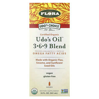 فلورا‏, Udo's Choice، مزيج 3-6-9 Udo's Oil‏، 32 أونصة سائلة (946 مل)