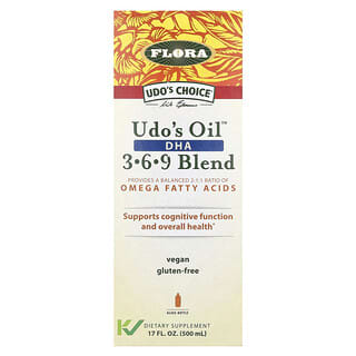 Flora, Udo's Choice, Udo's Oil, суміш ДГК 3-6-9, 500 мл (17 рідк. унцій)