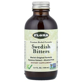 Flora, Swedish Bitters, Alcohol-Free, 3.4 fl oz (100 ml)
