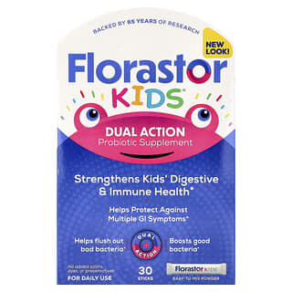 Florastor, Kids® Probiotic Supplement Powder, 30 Sticks