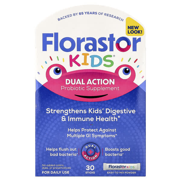 Florastor, Kids® Probiotic Supplement Powder, 30 Sticks — product photo 1