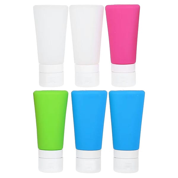 Flents, Essentials, 6 Silicone Bottles, 3 oz Each
