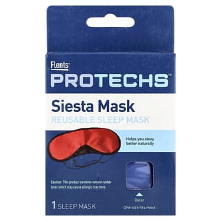 Flents, ProTechs™, Siesta Mask, Reusable Sleep Mask, One Size Fits Most, 1 Count