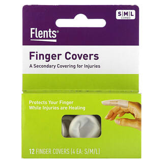 Flents, Finger Covers, S, M, L, 12 Covers