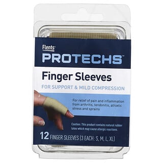 Flents‏, Protechs‏, Finger Sleeve‏, S,M,L,XL, 12 אצבעות שרוולים