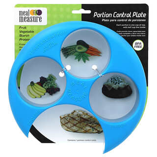 Flents, Meal Measure, Portion Control Plate, Blue, 1 Piece