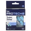 Protechs, Super Sleep, Tamponadores Auriculares de Espuma, 10 Par + Estojo