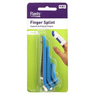 Flents, Finger Splint，曲線，S、M、L，3 件套