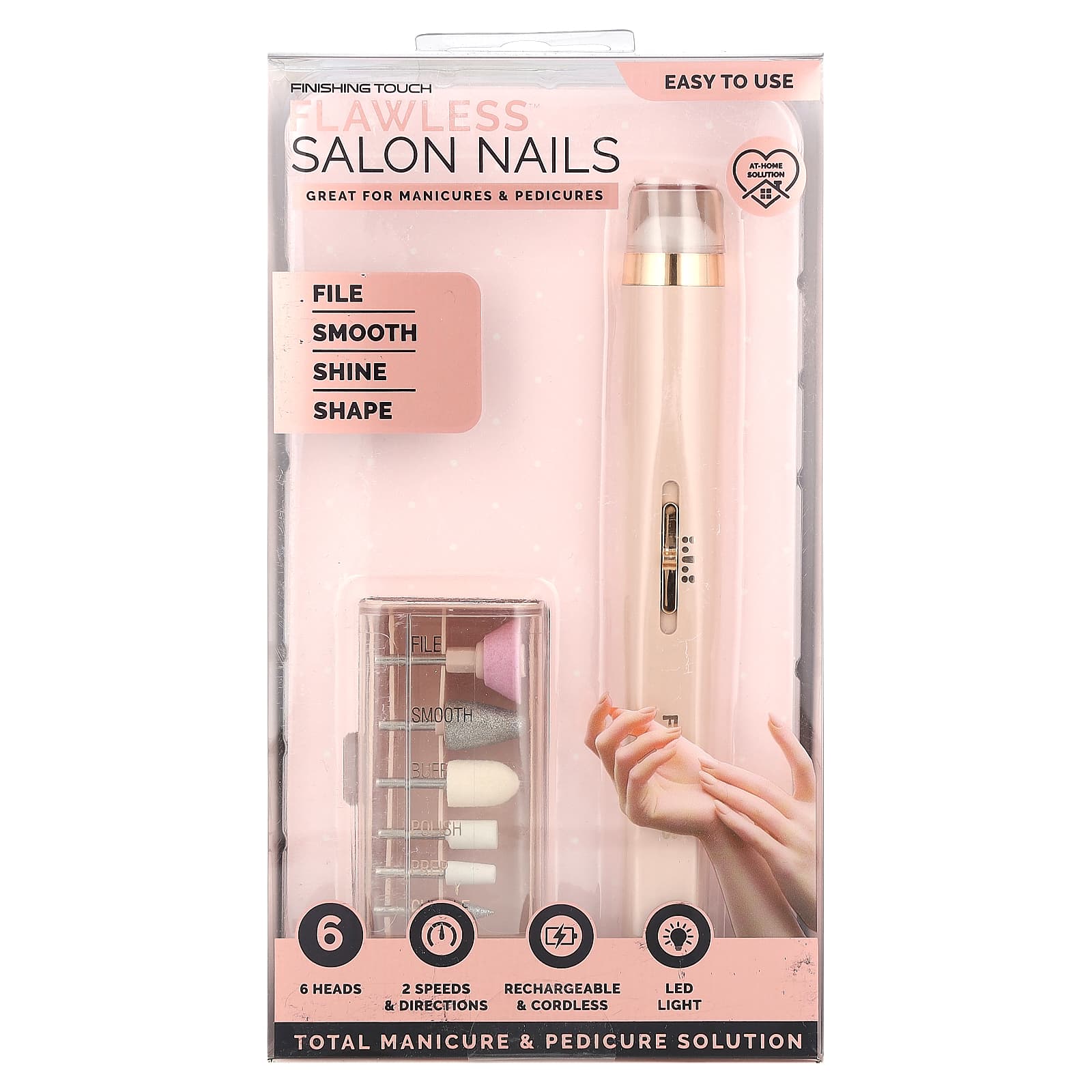 Flawless, Finishing Touch, Salon Nails , 8 Piece Kit