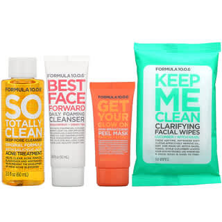 Formula 10.0.6, Skin Clarifying Travel Kit, 4 Piece Kit