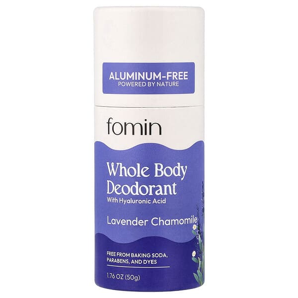 fomin, 전신 데오드란트, 알루미늄 무함유, 라벤더 카모마일, 50g(1.76oz)