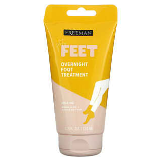 Freeman Beauty, Bare Foot, Hidratante, Tratamento Noturno para os Pés, Óleo de Marula e Manteiga de Cacau, 124 ml (4,2 fl oz)