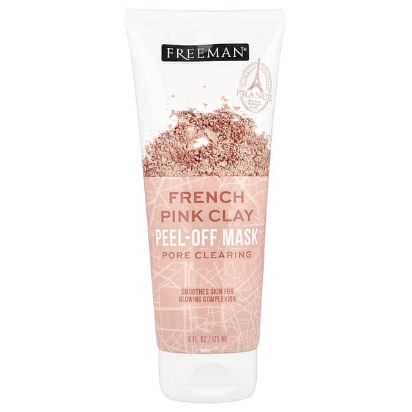 Freeman Beauty, 프렌치 핑크 클레이 필오프 뷰티 마스크, 175ml(6fl oz)