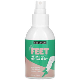 Freeman Beauty, Flirty Feet，瞬間足部去死皮噴霧，椰子 + 蘆薈，4 液量盎司（118 毫升）