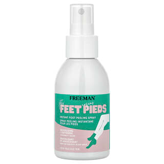 Freeman Beauty, Zalotne stopy, natychmiastowy peelingujący spray do stóp, kokos + aloes, 118 ml