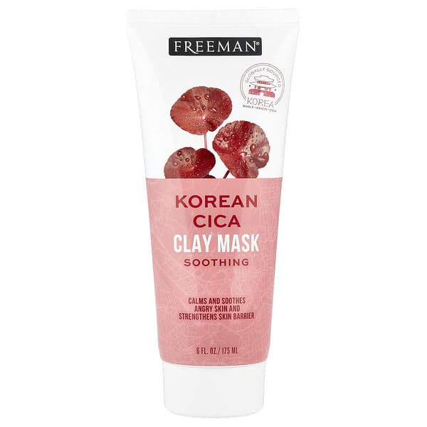 Freeman Beauty, 수딩 코리안 시카 클레이 뷰티 마스크, 모든 피부용, 175ml(6fl oz)