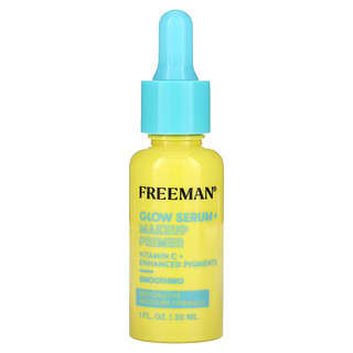 Freeman Beauty, Glow Serum + Makeup Primer, разглаживающая, 30 мл (1 жидк. Унция)