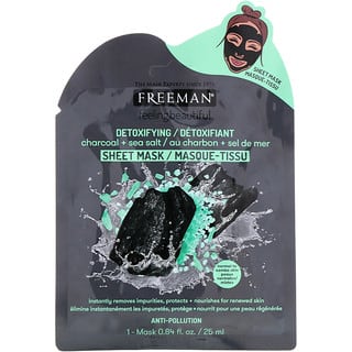 Freeman Beauty, Feeling Beautiful, Masque de beauté détoxifiant, Charbon + sel de mer, 1 masque, 25 ml