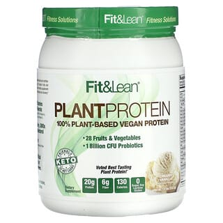 Fit & Lean, 植物蛋白质，奶油香草味，1.17 磅（532.5 克）