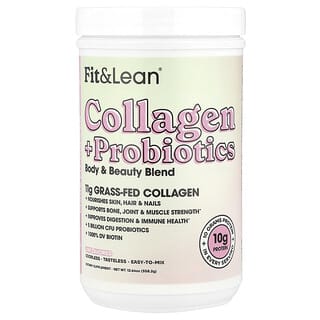 Fit & Lean, Collagen + Probiotics, Unflavored, 12.64 oz (358.2 g)