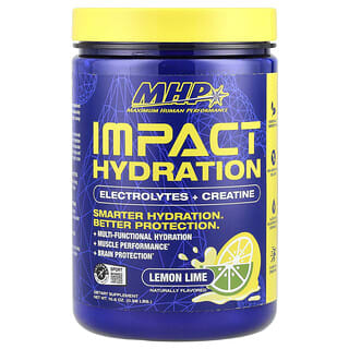 MHP, Impact Hydration, Electrolytes + Creatine, Lemon Lime, 0.98 lbs