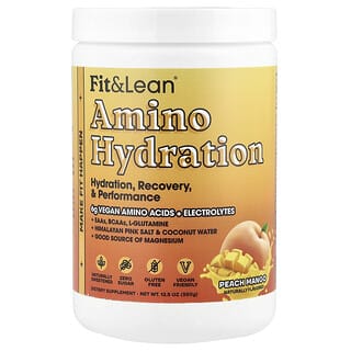 Fit & Lean, Amino Hydration, Melocotón y mango, 350 g (12,3 oz)