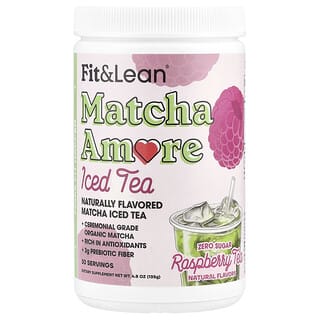 Fit & Lean, Chá Gelado Matcha Amore, Chá de Framboesa, 135 g (4,8 oz)