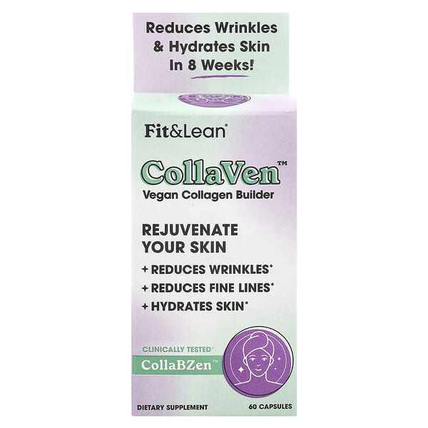 Fit & Lean, CollaVen™ คอลลาเจน บิลเดอร์สำหรับวีแกน บรรจุ 60 แคปซูล