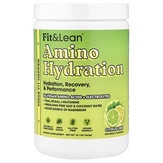 Fit & Lean, Amino Hydration, Cítrico y lima, 342 g (12,1 OC)