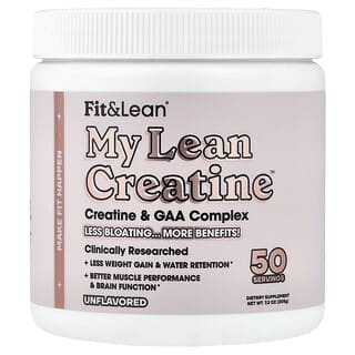 Fit & Lean, My Lean Creatine™, Creatine & GAA Complex, Unflavored , 7.2 oz (205 g)