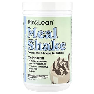 Fit & Lean, Shake para Refeições, Nutrição Fitness Completa, Milkshake de Chocolate, 450 g (1 lb)