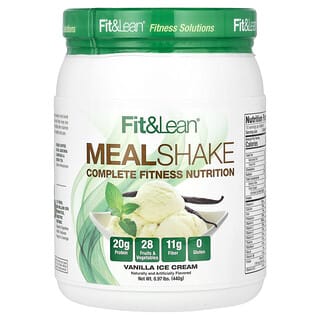 Fit & Lean, Shake Refeição, Sorvete de Baunilha, 440 g (0,97 lb)