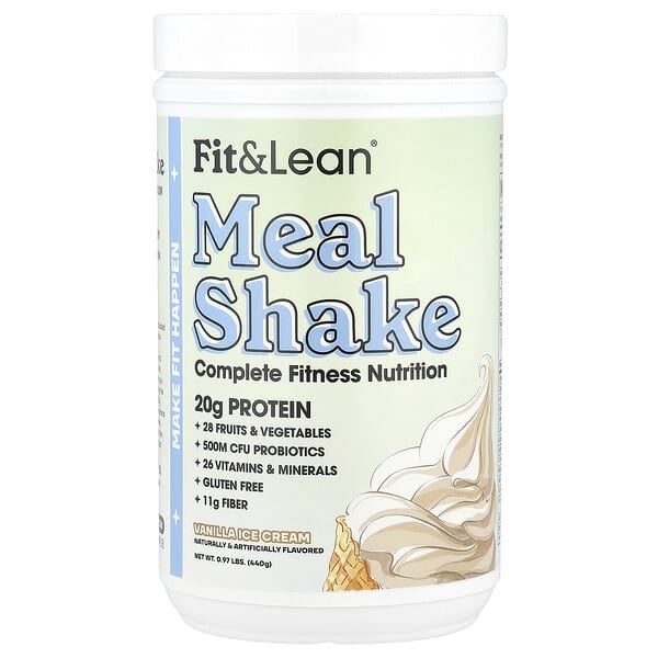 Meal Shake, Complete Fitness Nutrition, Vanilla Ice Cream, 0.97 lb (440 g)