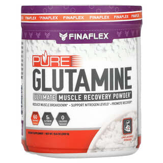 Finaflex, Pure Glutamine, Lo último en polvo para la recuperación muscular, Sin sabor, 300 g (10,6 oz)