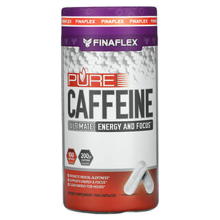 Finaflex, Cafeína pura, 200 mg, 100 cápsulas