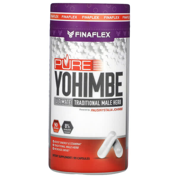 Finaflex, Pure Yohimbe, 100 mg, 90 Capsules